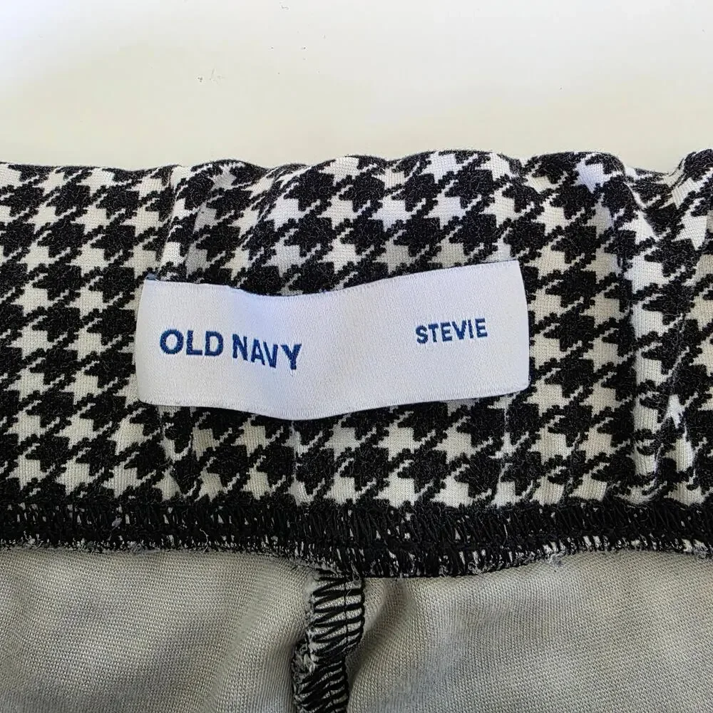 Old Navy Stevie Pull On Houndstooth Pants Womens 1X Plus Stretch Skinny Career - Picture 7 of 11